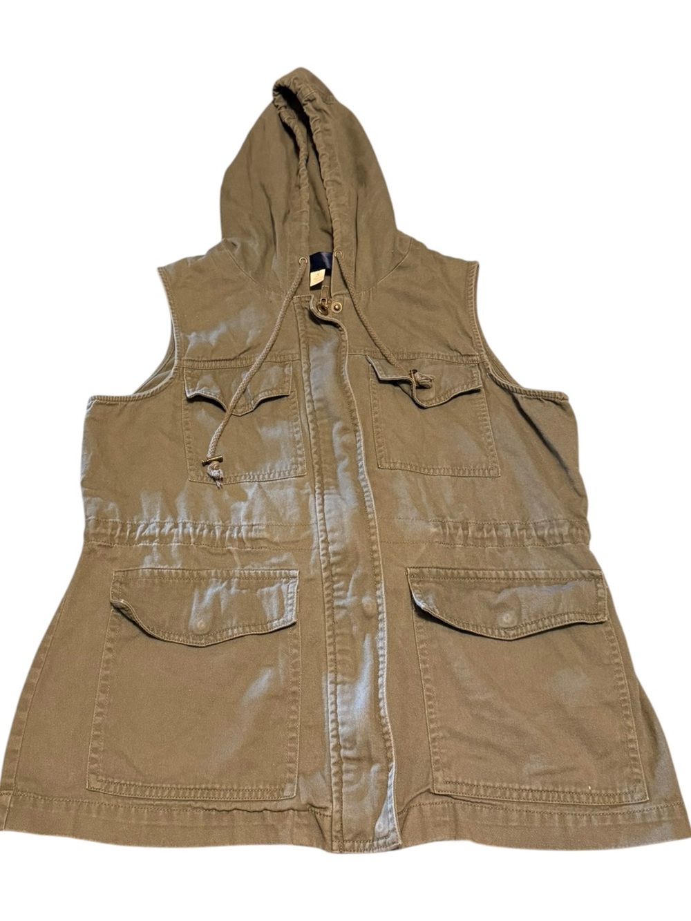Casual Utility Jacket in Olive Green - Small